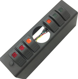 sPOD 620-0915 6 Switch w 2-1/16in. Gauge Hole for 09-18 Jeep Wrangler JK