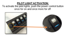 Load image into Gallery viewer, sPOD 630-0915LT-LED-B JK 6 Switch Panel Blue Switches For 09-18 Wrangler JK