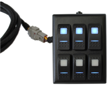 Load image into Gallery viewer, sPOD 700-RAM-LED-G Self contained 6 Switch Panel wDual LED Green Switches