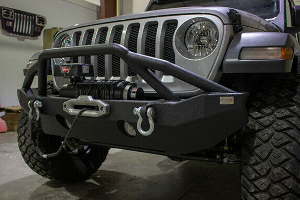 Fishbone Offroad FB22088 Mid-Width Winch Front Bumper 18-20 Wrangler JL