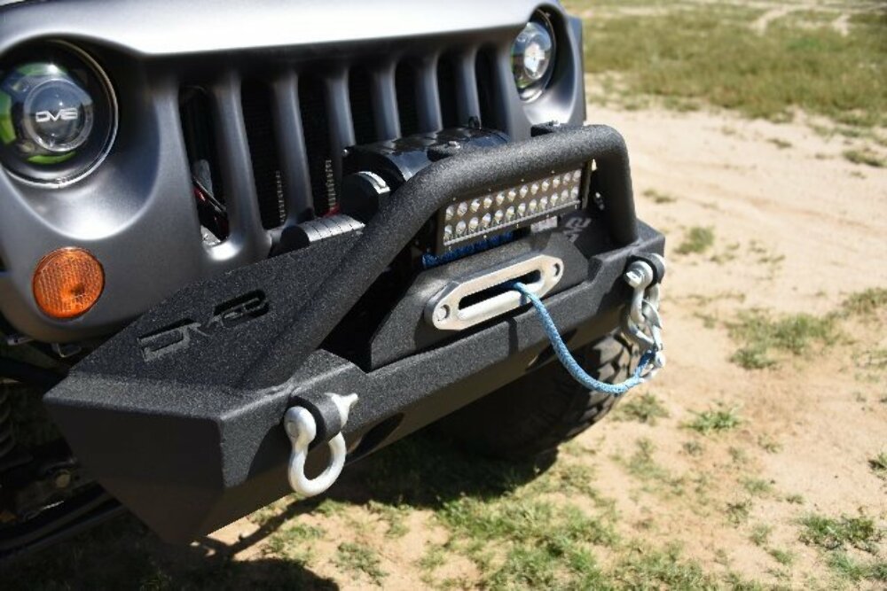 DV8 Offroad FBSHTB-15 Front Bumper Fits Gladiator Wrangler (JK) Wrangler (JL)