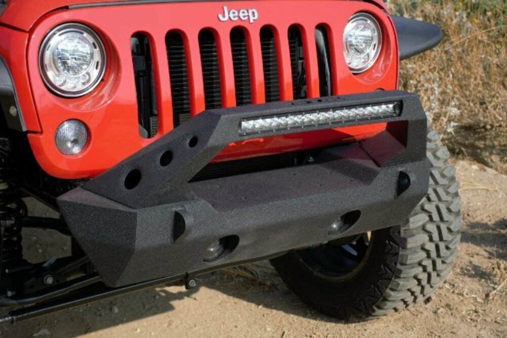 DV8 Offroad FBSHTB-25 Front Bumper Fits Gladiator Wrangler (JK) Wrangler (JL)