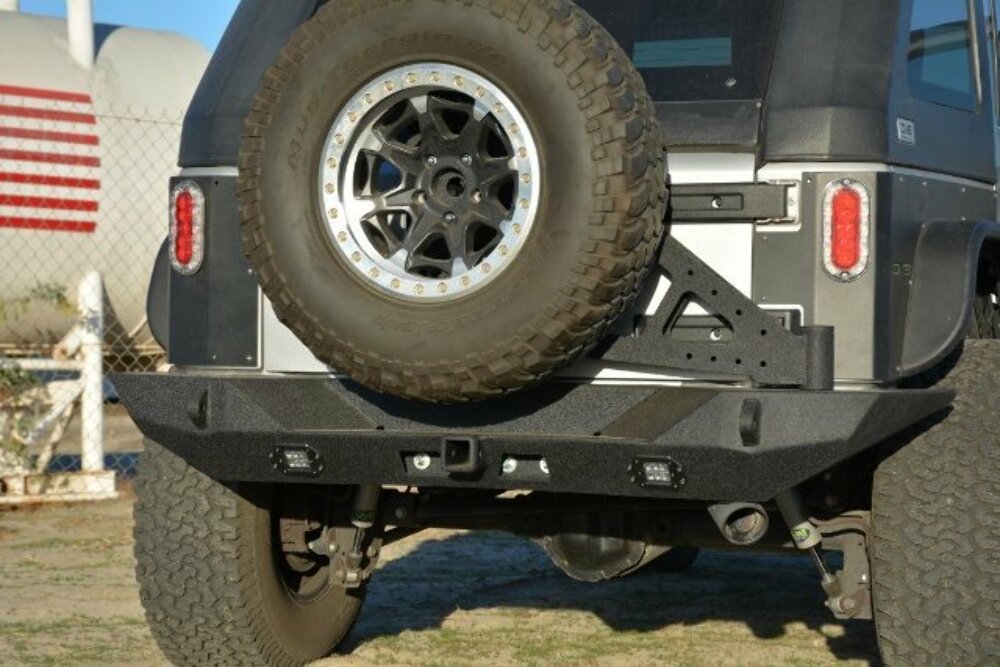 DV8 Offroad TCSTTB-06 Tire Carrier Fits 07-18 Wrangler (JK) Wrangler (JL)