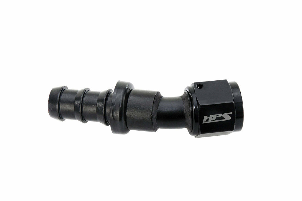 HPS 150-3012 Push-On Hose End Aluminum 30 deg