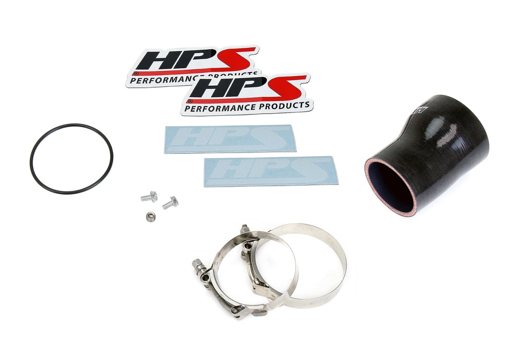 HPS 17-127WB Intercooler Pipe Aluminum Black