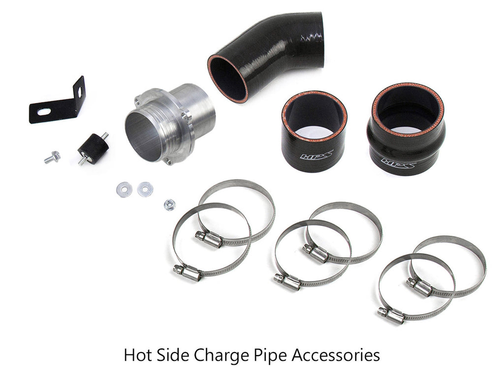 HPS 17-128WB Intercooler Pipe Aluminum Black