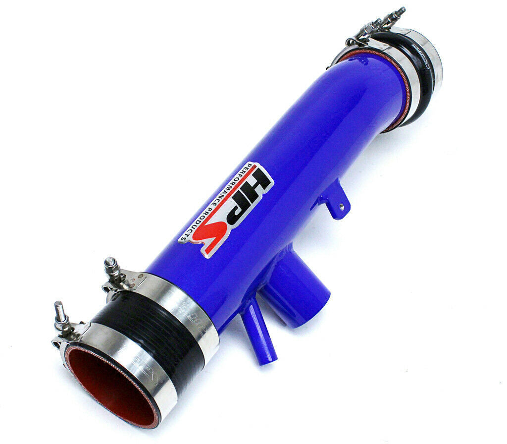 HPS 27-559BL Blue Shortram Post MAF Air Intake Pipe Cool Short Ram SRI