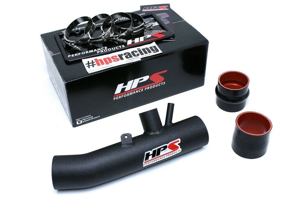 HPS 27-559WB Black Shortram Post MAF Air Intake Pipe Cool Short Ram SRI