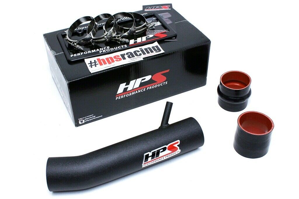 HPS 27-560WB Black Shortram Post MAF Air Intake Pipe Cool Short Ram SRI