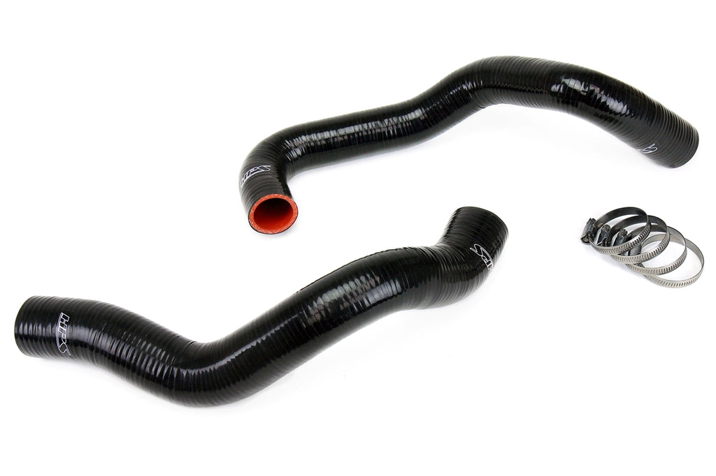 HPS 57-1011-BLK Black Silicone Radiator Hose For 1994-1995 Mustang GT / Cobra