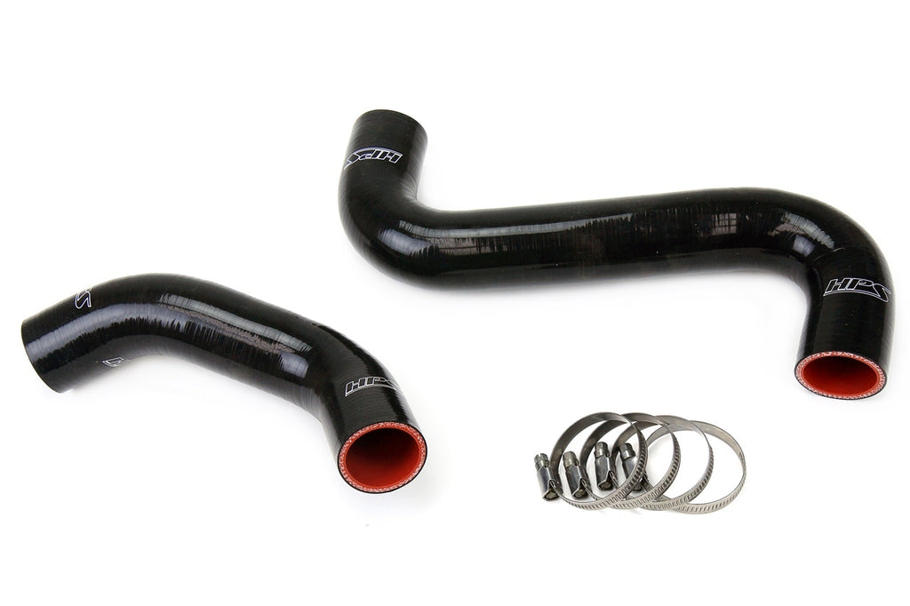 HPS 57-1061-BLK Black Silicone Radiator Hose For 2001-2007 WRX / STI