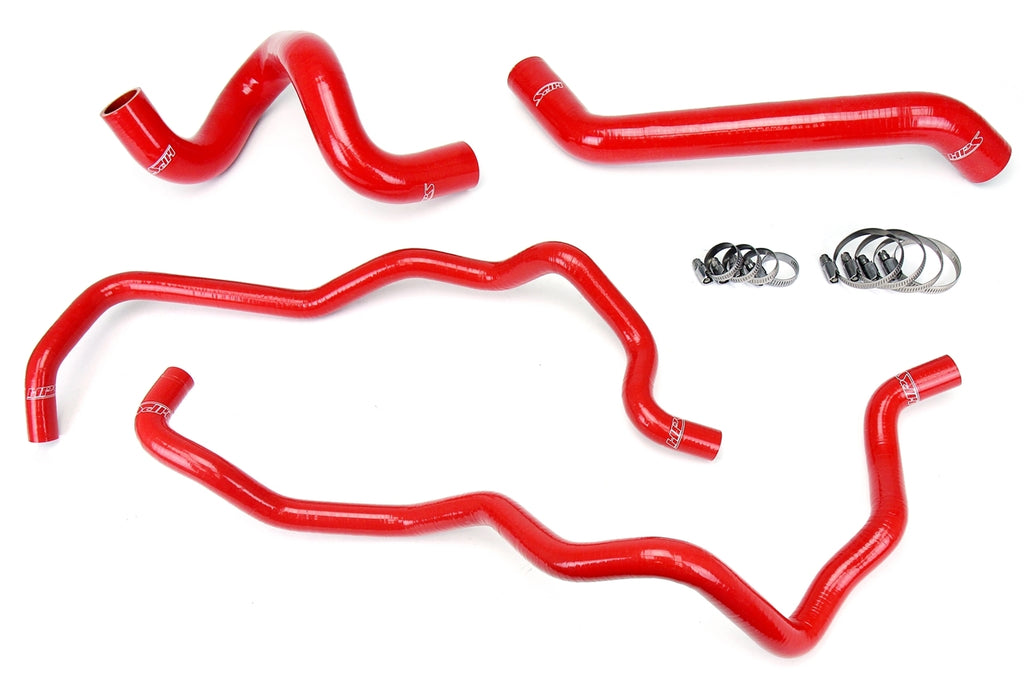 HPS Red Radiator Hose Kit For 07-11 Wrangler JK Unlimted 3.8L V6 Left Hand Drive