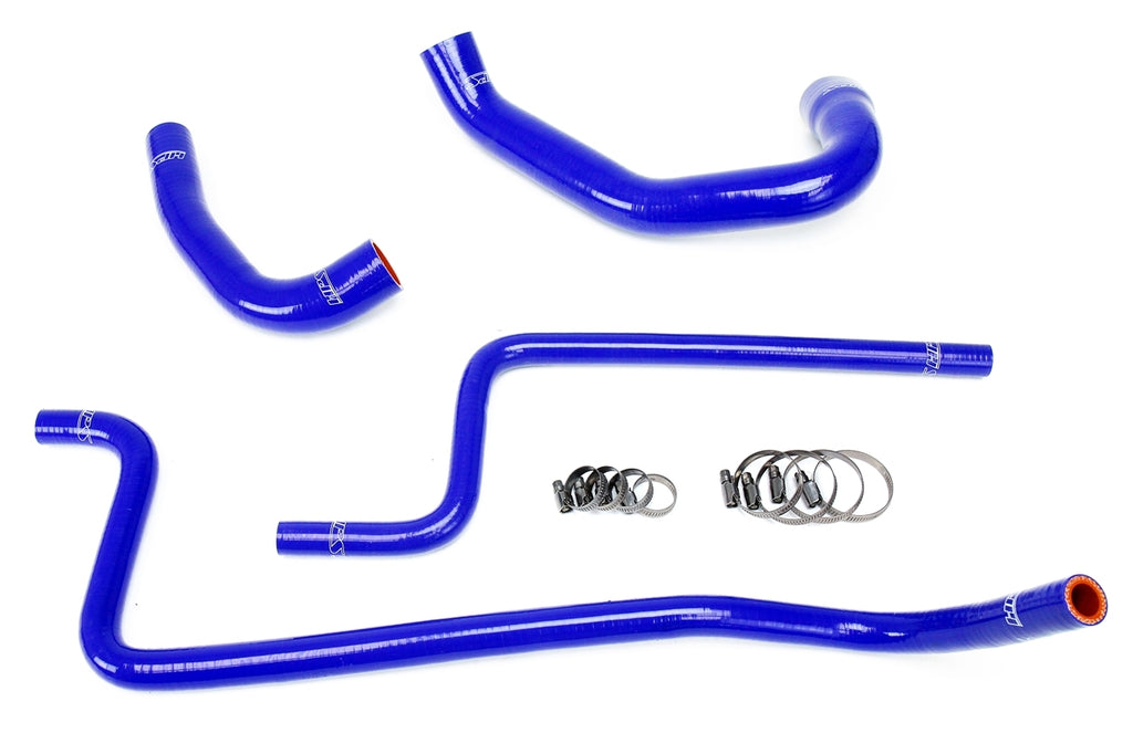 HPS Blue Radiator Hose Kit For 1997-2001 Wrangler TJ 4.0L Left Hand Drive