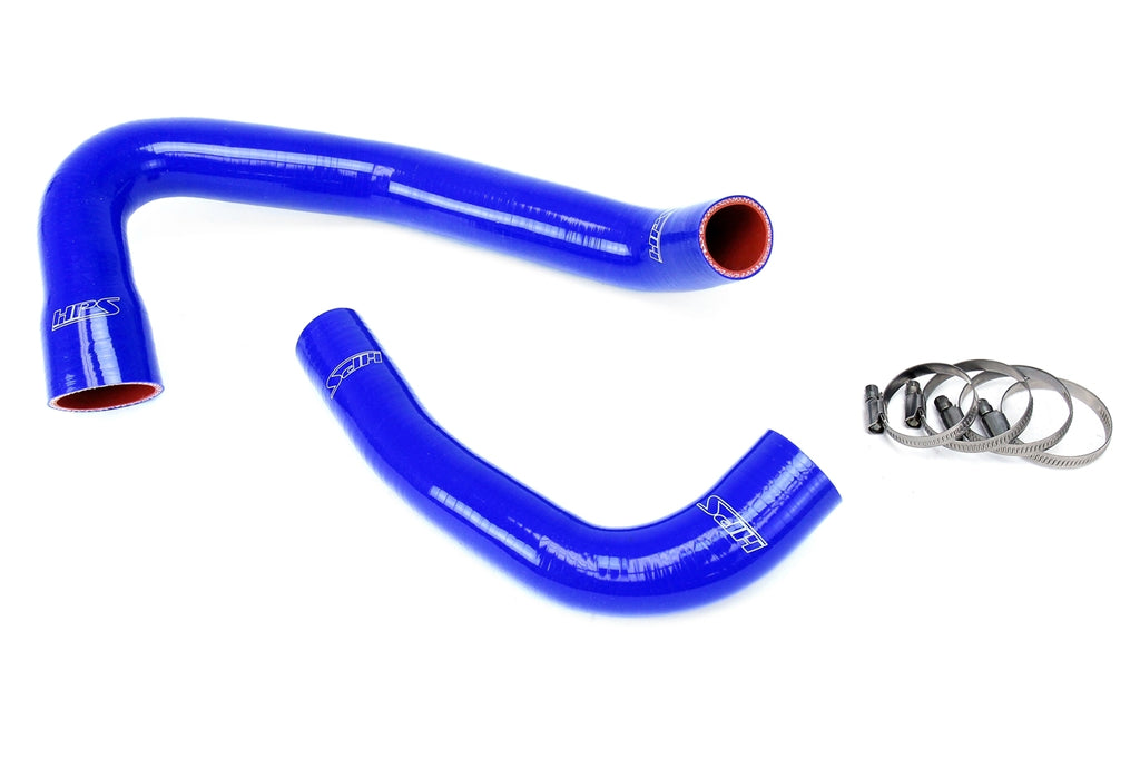 HPS 57-1221R-BLUE Blue Silicone Radiator Hose For 1997-2006 Wrangler TJ 4.0L