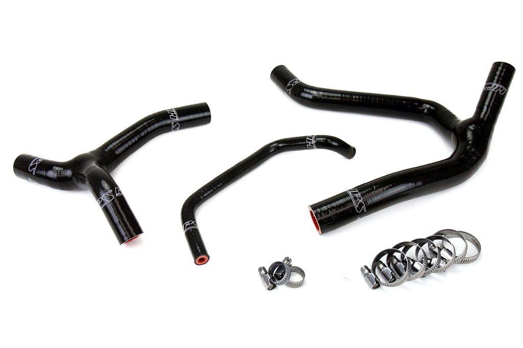 HPS 57-1244-BLK Black Silicone Radiator Hose For 2006-2008 KX450F