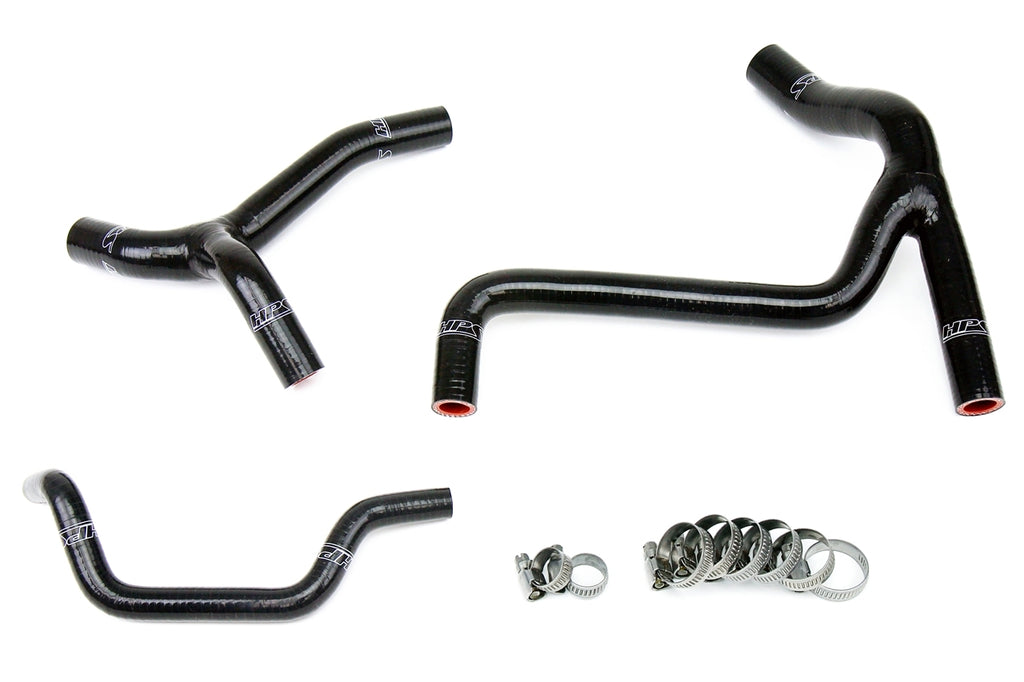 HPS 57-1246-BLK Black Silicone Radiator Hose For 2010-2012 KX450F