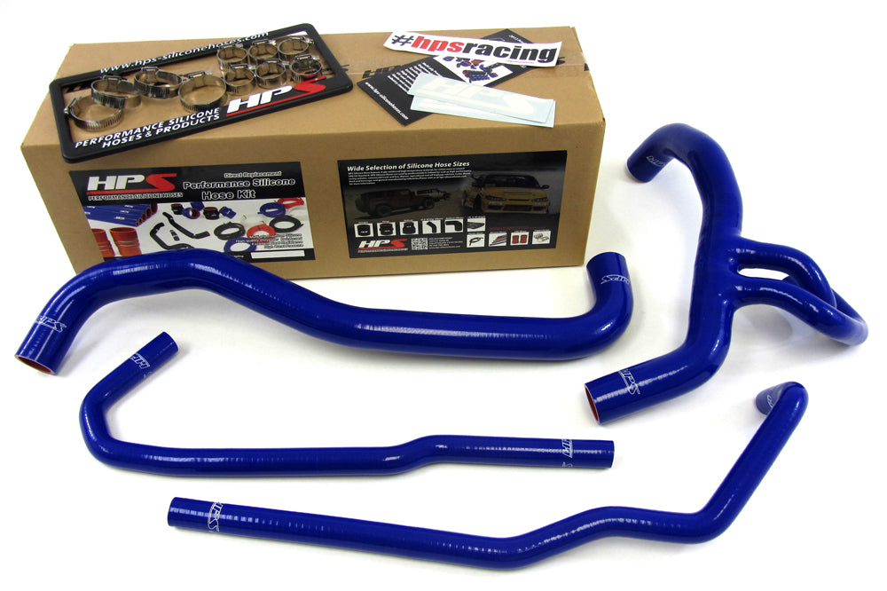 HPS 57-1273-BLUE Blue Silicone Radiator Hose For 10-13 F150 SVT Raptor 6.2L V8