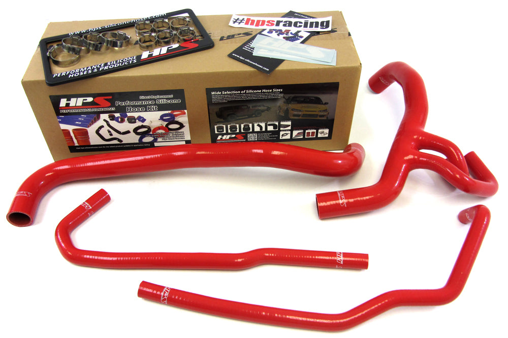 HPS 57-1273-RED Red Silicone Radiator Hose For 2010-2013 F150 SVT Raptor 6.2L V8