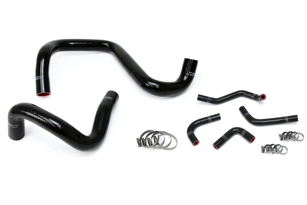 HPS Black Radiator Hose Kit For 12-17 Wrangler JK Unlimited 3L V6 Left Hand Drv