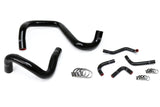 HPS Black Radiator Hose Kit For 12-17 Wrangler JK Unlimited 3L V6 Left Hand Drv