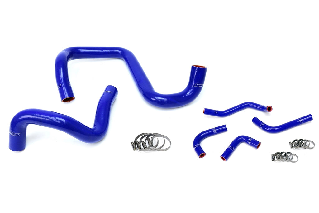 HPS Blue Radiator Hose Kit For 12-17 Wrangler JK Unlimited 3.6L V6 Left Hand DRV