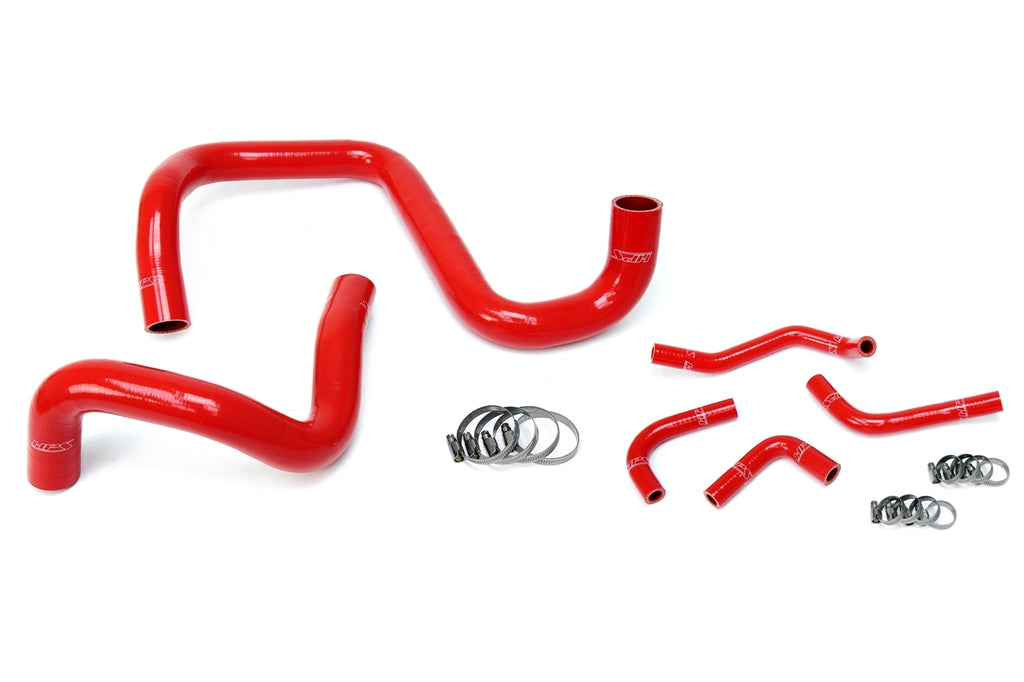 HPS Red Radiator Hose Kit For 12-17 Wrangler JK Unlimited 3.6L V6 Left Hand DRV