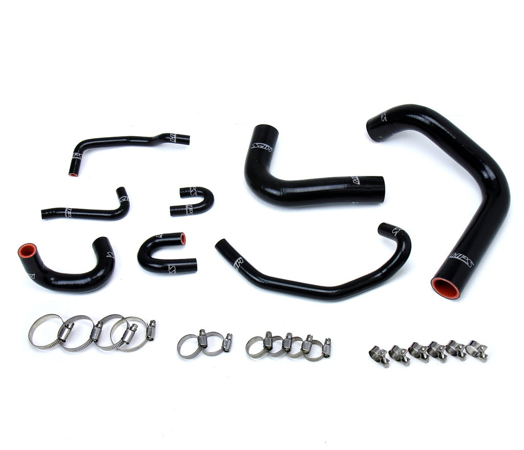 HPS 57-1323R-BLK-2 Black Silicone Radiator Hose For 1989-1995 Pickup 3.0L V6