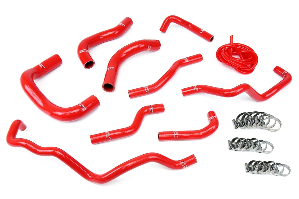 HPS 57-1341-RED Red Silicone Radiator/Heater Hose For 2008-2014 iQ 1.3L 4cyl