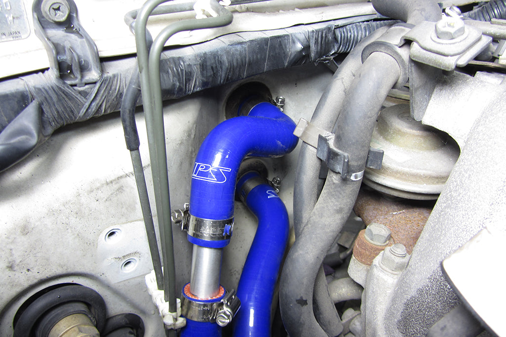 HPS 57-1397-BLUE Blue Silicone Heater Hose For 1995-1998 240SX KA24DE