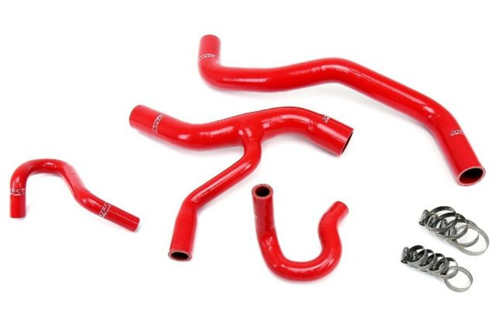 HPS 57-1416-RED Red Silicone Radiator/Heater Hose For 96-01 Mustang GT 4.6L V8