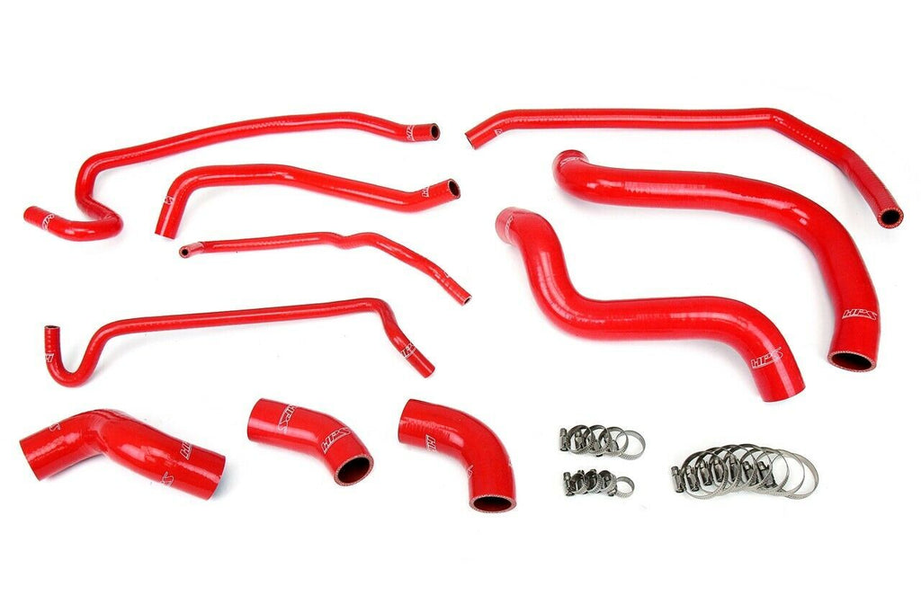 HPS Red Radiator Hose Kit For 2011-2014 Mustang GT 5.0L V8 (includes Boss 302)