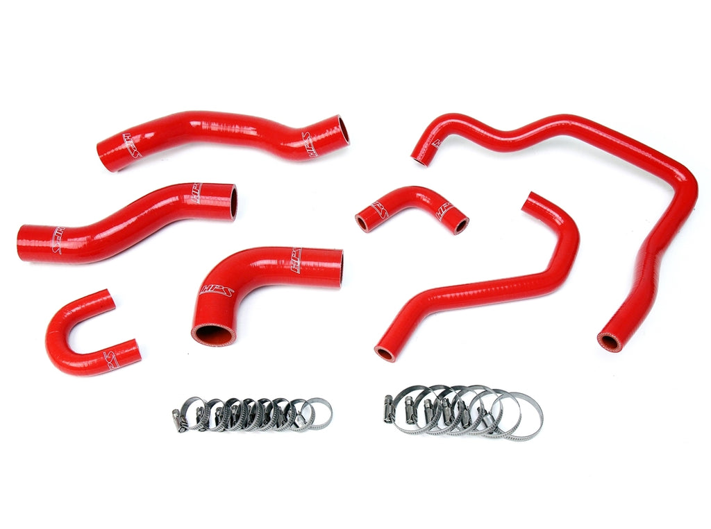 HPS Red Radiator Hose Kit For 89-95 Pickup 22RE Non Turbo EFI Left Hand Drive