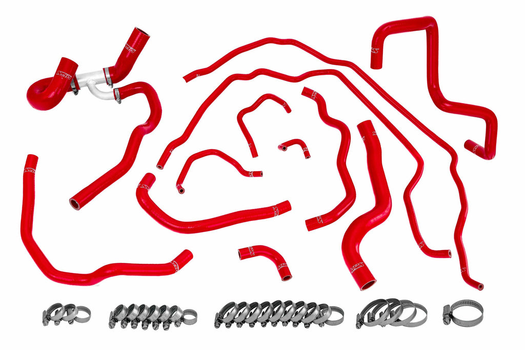 HPS Red Silicone Radiator/Heater Hose For 2007-2009 Mazdaspeed 3 2.3L Turbo