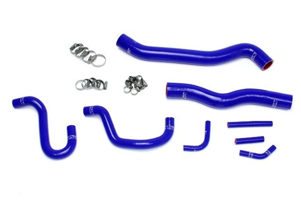 HPS Blue Radiator Hose Kit For 12-16 Genesis Coupe 3.8L V6 Left Hand Drive