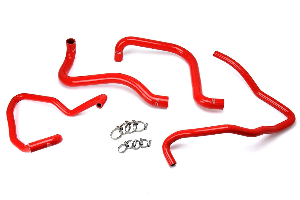 HPS Red Radiator Hose Kit For 2003-2006 Wrangler TJ SE 2.4L 4Cyl Left Hand Drive