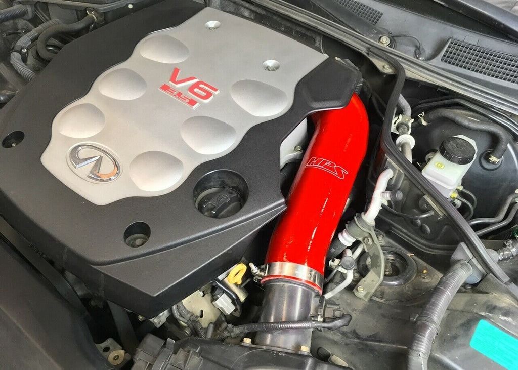 HPS 57-1592-RED-1 Red Silicone Intake Hose For 2003-2007 G35 Coupe 3.5L V6