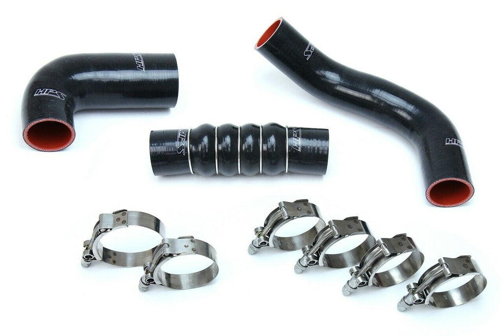 HPS 57-1599-BLK-2 Black Silicone Intercooler Hose For 17-19 Civic Si 1.5L Turbo