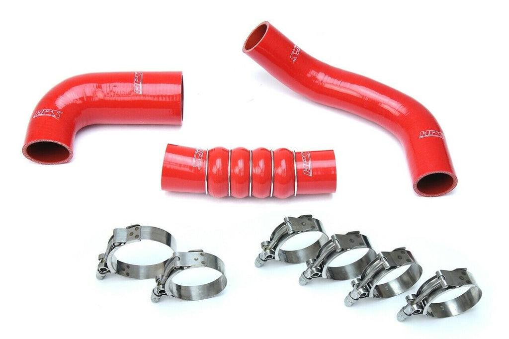 HPS 57-1599-RED-2 Red Silicone Intercooler Hose For 17-19 Civic Si 1.5L Turbo