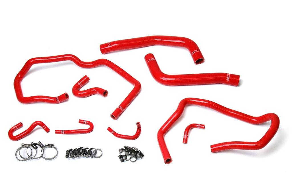 HPS 57-1611-RED Red Silicone Radiator/Heater Hose For 10-14 FJ Cruiser 4.0L V6