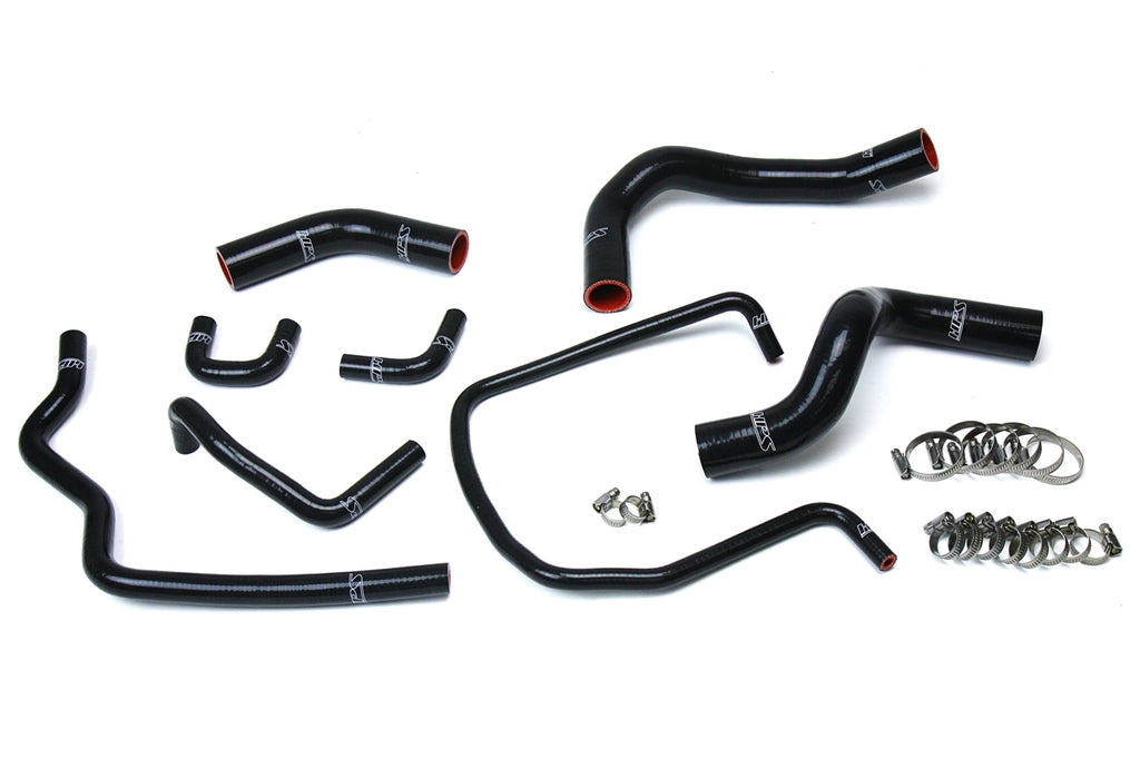 HPS 57-1614-BLK-1 Black Silicone Radiator Hose For 2004-2014 Titan V8 5.6L