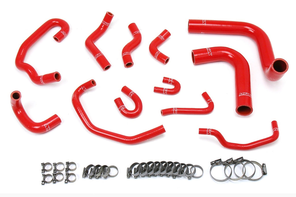 HPS Red Silicone Radiator/Heater Hose For 93-95 Pickup 3.0L V6 Left Hand Drive