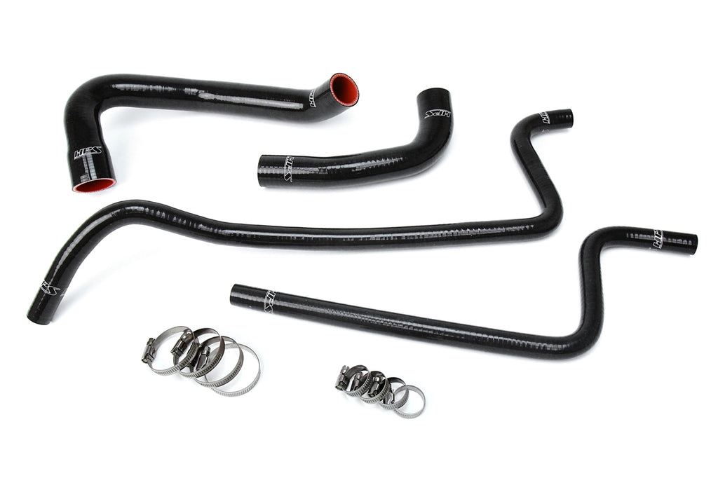 HPS Black Radiator Hose Kit For 2000-2001 Wrangler TJ 4.0L Left Hand Drive