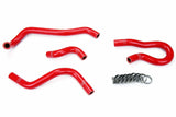 HPS Red Silicone Heater Hose Kit for 1992-1995 Honda Civic 1.5L D15 SOHC