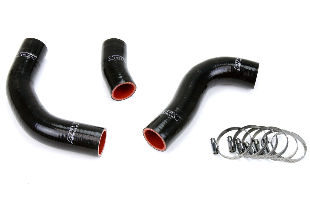 HPS 57-1776-BLK Black Silicone Radiator Hose For 88-90 Land Cruiser FJ62 4.0L I6