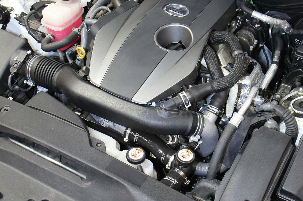 HPS Black Silicone Radiator Hose Kit for 2016-2017 Lexus IS200t 2.0L Turbo