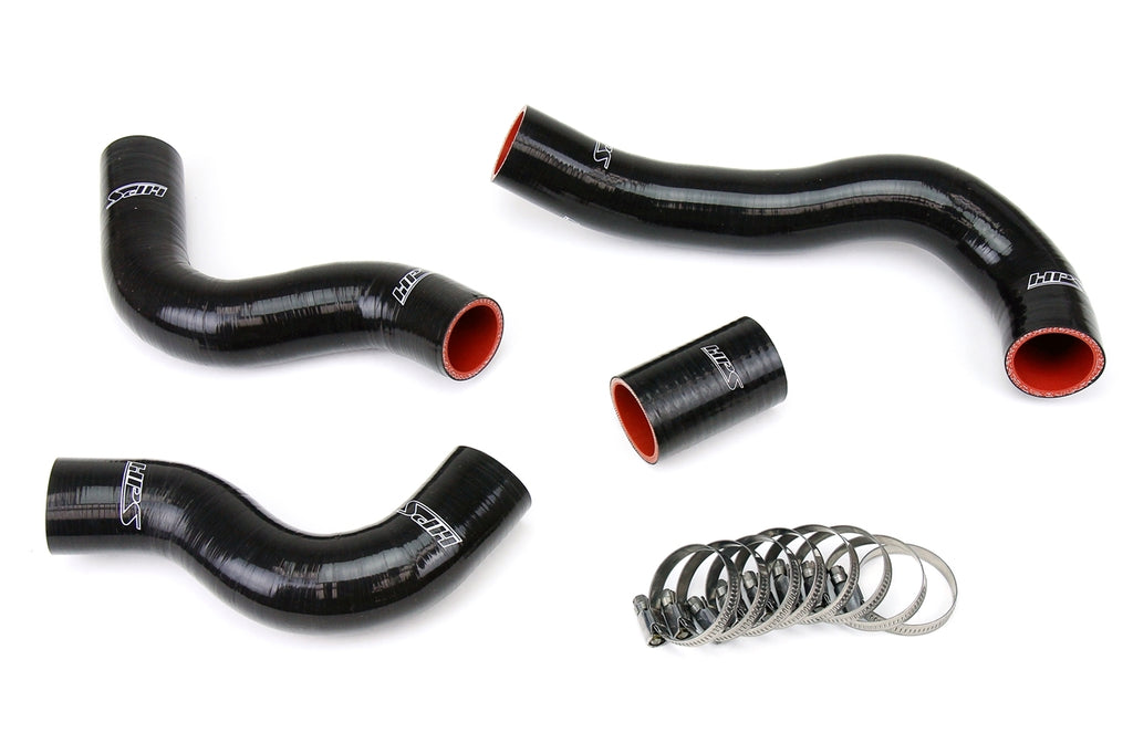 HPS 57-1847-BLK Black Silicone Radiator Hose For 84-89 300ZX 3.0L V6 Turbo / NA