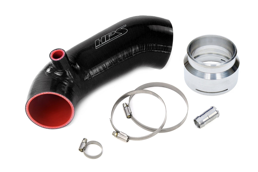 HPS 57-1851-BLK Silicone Air Intake Hose Black