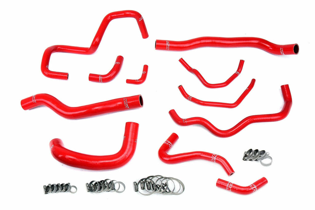 HPS 57-1876-RED Red Silicone Radiator Hose For 2006-2007 Mazdaspeed 6 2.3L Turbo