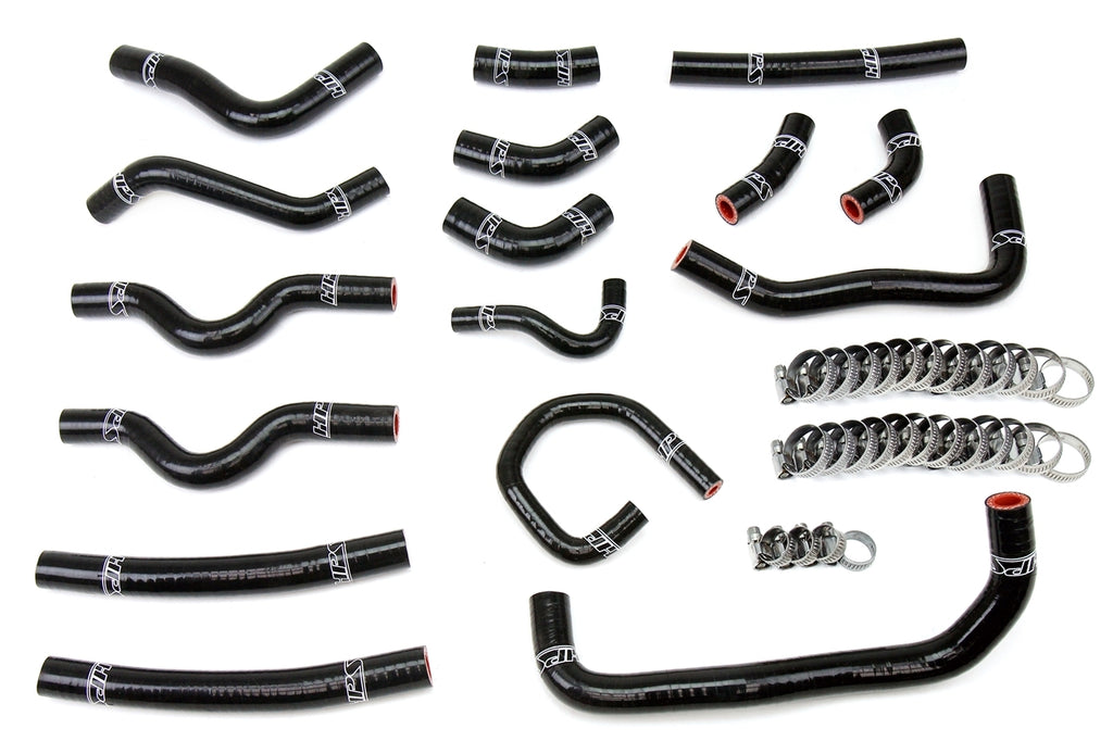 HPS 57-1913-BLK Black Silicone Heater Hose For 1998-2002 Land Cruiser 4.7L V8