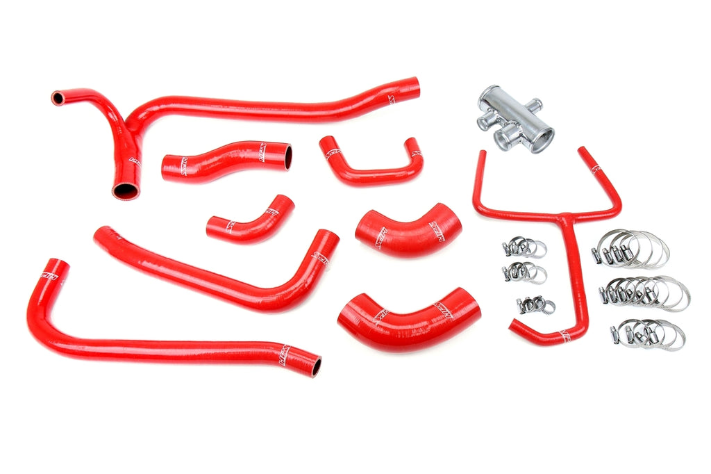 HPS Red Silicone Radiator Hose Kit for 2007-2014 Mustang GT500 5.4L 5.8L